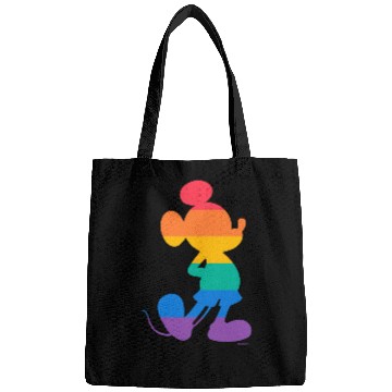 Discover Disney Mickey Mouse Pride Classic Pose Rainbow Icon Fill Bags
