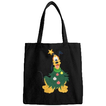 Discover Disney Pluto Holiday Christmas Tree Costume Corner Art Bags