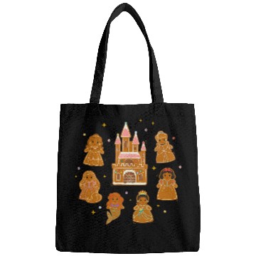 Discover Disney Princess Holiday Christmas Gingerbread Cookie Castle Bags