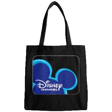 Discover Disney Channel  Mickey Mouse Blue Retro 2000s Logo Premium Bags
