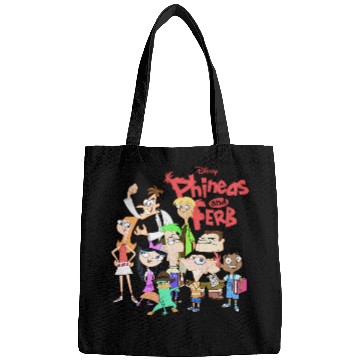 Discover Disney Phineas And Ferb The Group Logo Bags