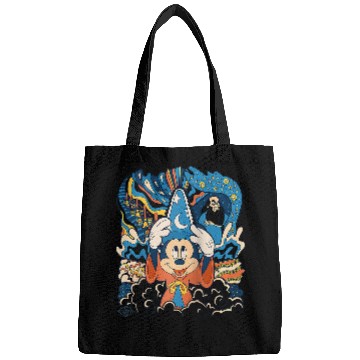 Discover Disney Fantasia Mickey Mouse Sorcerer’s Apprentice Retro Raglan Baseball Tee Bags
