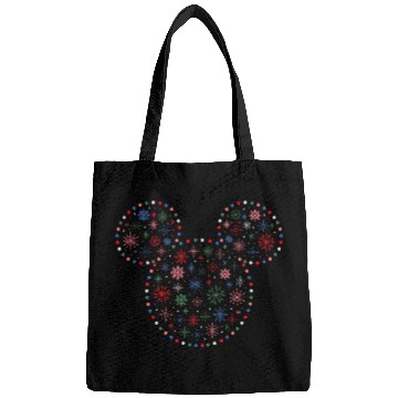 Discover Disney Mickey Mouse Icon Christmas Holiday Lights Snowflakes Bags