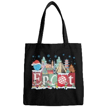Discover Disney Epcot Christmas Bags, Joy to the World Christmas 2023 Bags