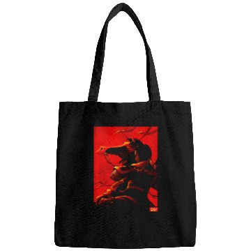 Discover Disney Mulan And Khan Two Tone Red Movie Poster Bags