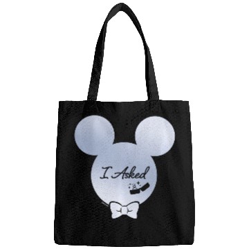 Discover Disney I Asked Proposal Engagement Ring Bow Tie Mickey Bags