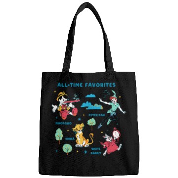 Discover Disney Vintage Peter Pan, Pinocchio, Simba & White Rabbit Bags
