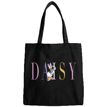 Discover Womens Disney Mickey And Friends Daisy Duck Simple Text V-Neck Bags