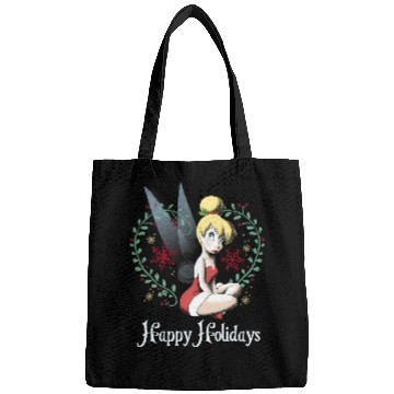 Discover Disney Peter Pan Tinkerbell Happy Holidays Graphic Bags