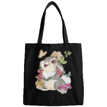 Discover Disney Bambi Thumper Vintage Floral Portrait Bags