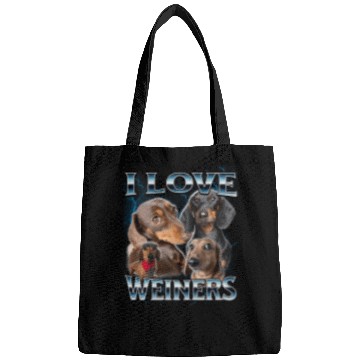 Discover I love Dachshund 90s Bootleg Style  : Bobs Burgers Family Shirt, Bobs Burgers Vintage Bags