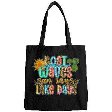 Discover Boat Waves Sun Rays Aint Nothing Like Lake Days Retro Sun Bags