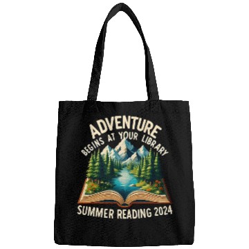 Discover Adventure Begins At Your Library Summer Reading Book Lovers Bags