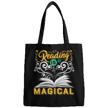 Discover Book Lover Quote Librarian Book Reading Text Design Bags