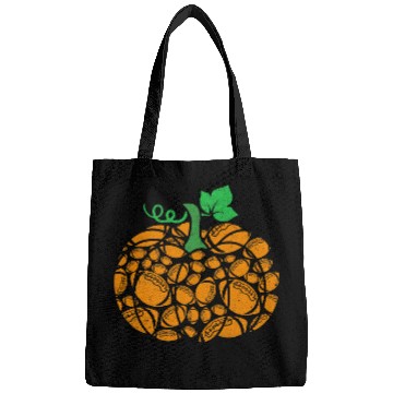 Discover Awesome Pumpkin Rugby Lover Halloween Rugby Player Bags