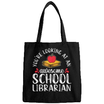 Discover Awesome School Librarian Funny Library Book Lover Nerd Gift Bags