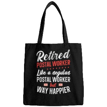 Discover Retired Postal Worker Happy Regular Retirement Bags