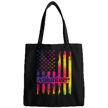 Discover Volunteer US Flag Voluntary Worker Volunteering Bags