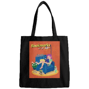 Discover Bookmarks Are For Quitters Funny Book Lover Librarians 2 Bags
