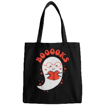 Discover Cute ghosts Book Reading School Funny Halloween Bags