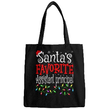 Discover Santas Favorite Assistant Principal Christmas School Worker Bags