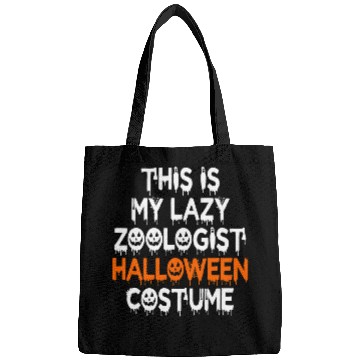 Discover This Is My Lazy Zoologist Halloween Costume Bags