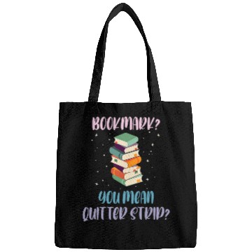 Discover Bookmark You Mean Quitter Strip Book Lover Nerd Bags