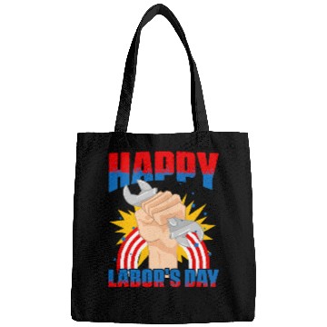 Discover Worker Patriotic Laborer Happy Labor Day Bags
