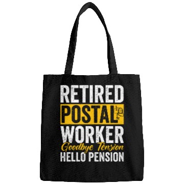 Discover Retired Postal Worker Goodbye Tension Hello Pension 8 Bags