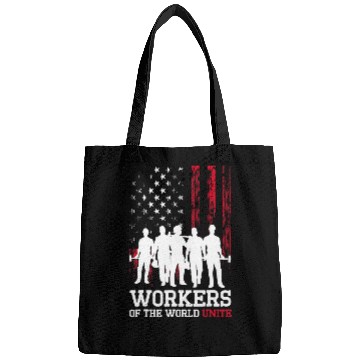 Discover Union Strong Labor Union Worker Workers of the World Unite Bags