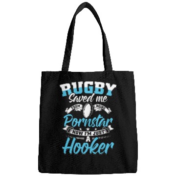 Discover Funny Rugby Player Outfit Rugby Saved Me Bags