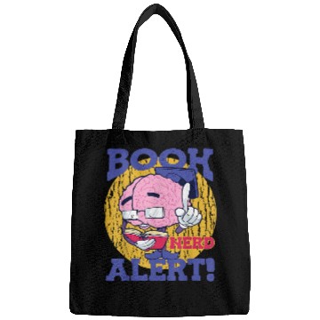 Discover Book Nerd Alert Brain Reader Bookworm World Book Day Bags
