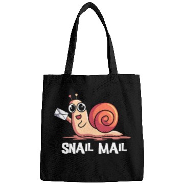 Discover Snail Postal Mail Worker Sluggish Mollusks Macologist Bags