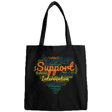 Discover School Social Worker Shape cloud Design Bags