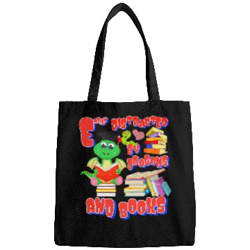 Discover Easily Distracted By Dragons And Books Nerd Bags