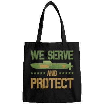 Discover Cool We Serve And Protect Submarine UBoat Submariners Bags