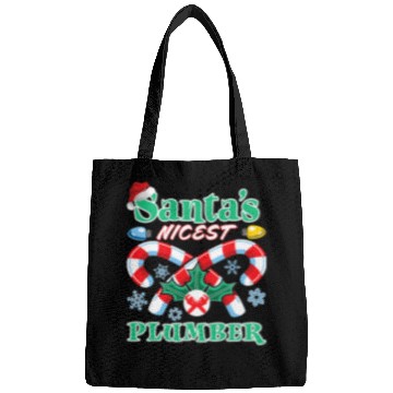 Discover Santas Nicest Plumber Christmas Naughty Or Nice List Bags