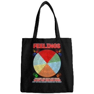 Discover school Counselor School Social Worker Feeling Wheel Bags