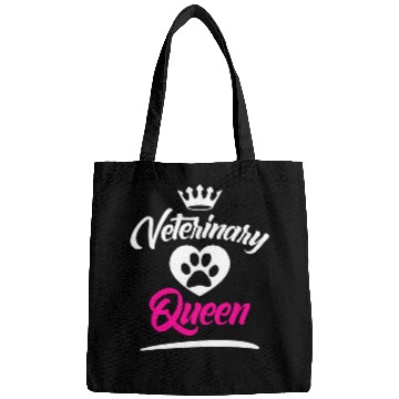 Discover Veterinarian Queen Funny Veterinary Graduate Bags