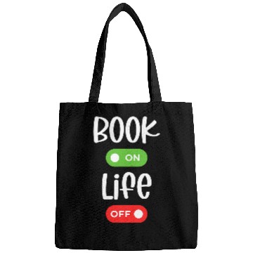 Discover Book On Life Off Funny Reading Bags