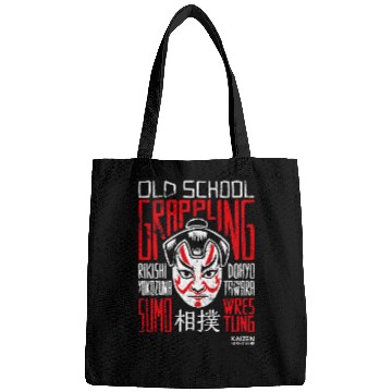 Discover sumos Wrestling Old School Grappling White and Red Design Bags