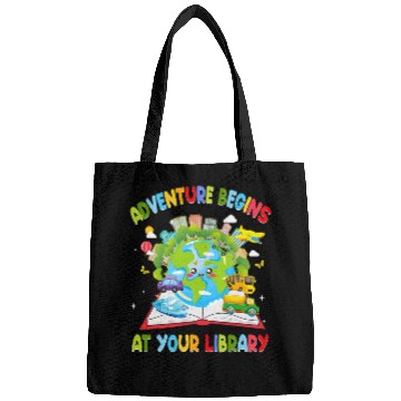 Discover Adventure Begins At Your Library Reading 2024 Bags