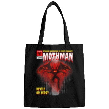 Discover Cryptid Comic Book Style Point Pleasant WV Mothman Bags