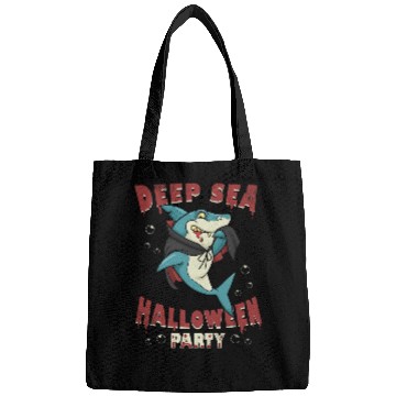 Discover Funny Halloween Shark Vampire Cape Deep Sea Creature Orca Bags