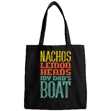 Discover Boating Sailing Nachos Lemon Heads My Dads Boat Retro Bags