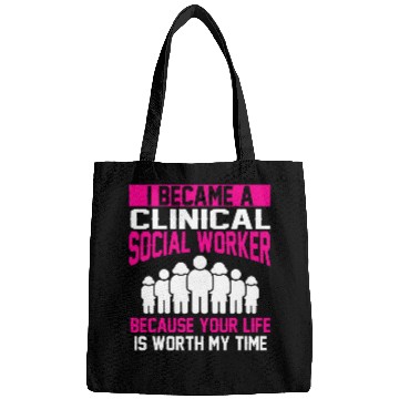 Discover Clinical Social Worker Apparel bests Amazing Workers Design Bags