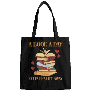 Discover A Book A Day Keeps Reality Away Literature Reading 3 Bags