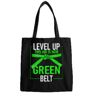 Discover Level Up This Kid Is Now Green Belt Karate Bags