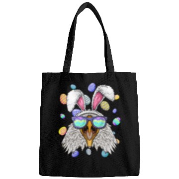Discover Bald Eagle Easter Bunny Ears Funny Easter Eggs Hunting Bags