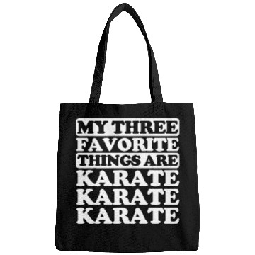 Discover My three favorite things include Karate Bags